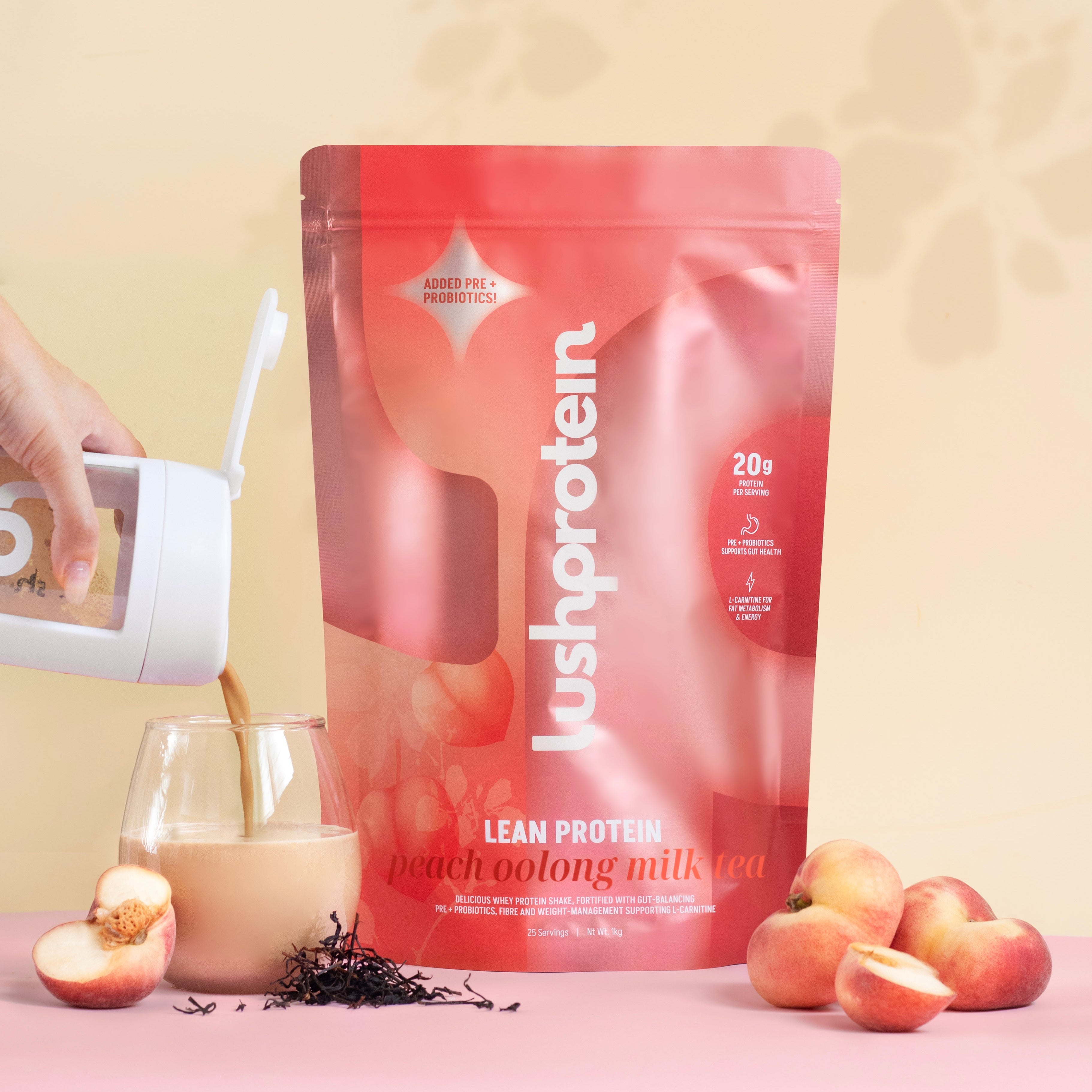 LEAN PROTEIN PEACH OOLONG (PRE-ORDER)