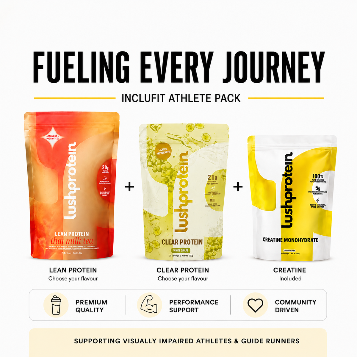 LushProtein × IncluFit Athlete Support Pack